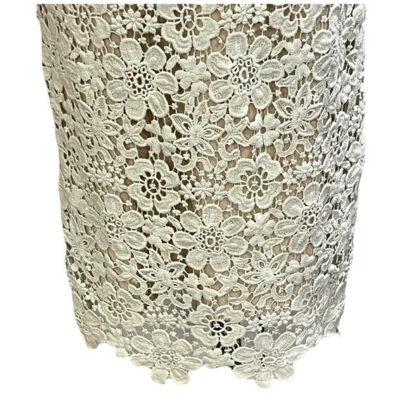 Shoshanna Mint Green‎ Beaux Guipure Lace Knee Length Sheath Dress Sz 4 - Picture 10 of 14